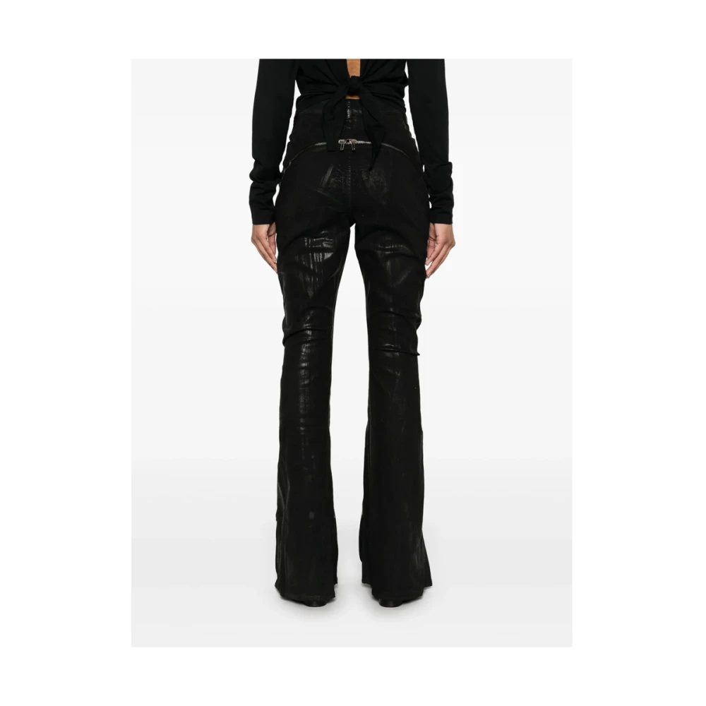Rick Owens Zwarte Shadow Jeans Klassieke Stijl Black Dames