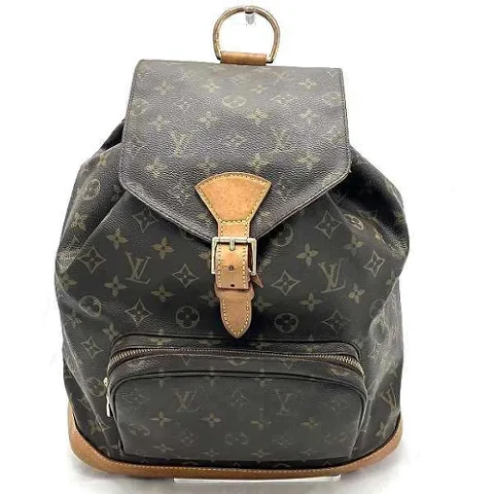 Louis Vuitton Vintage Pre-owned Canvas backpacks Brown Dames