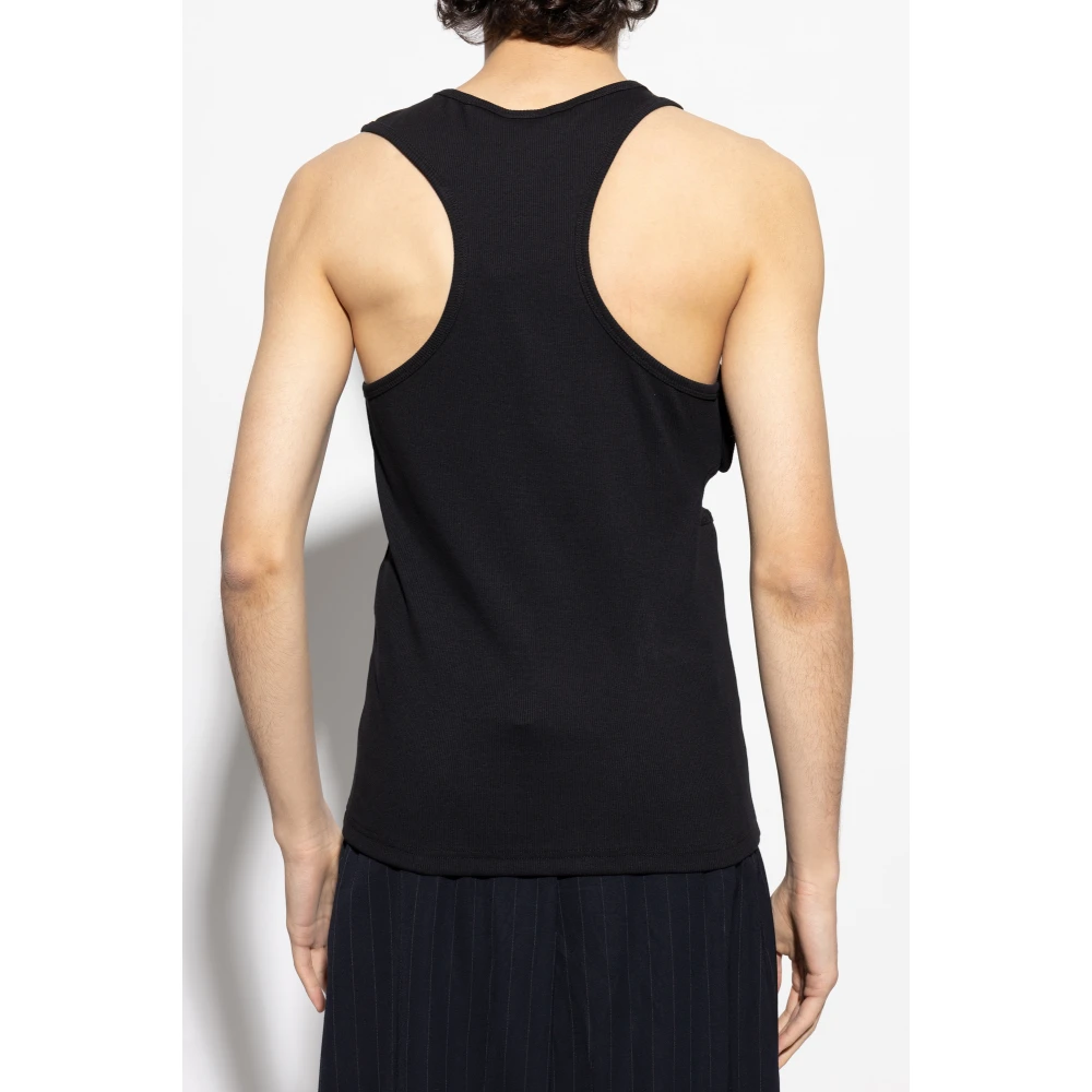Courrèges Mouwloze top Black Heren