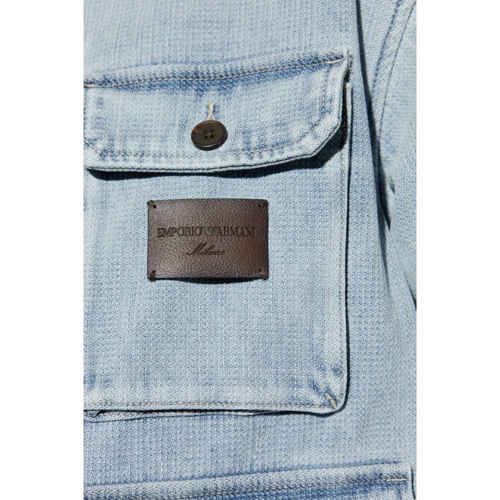 Emporio Armani Denim jas Blue Heren