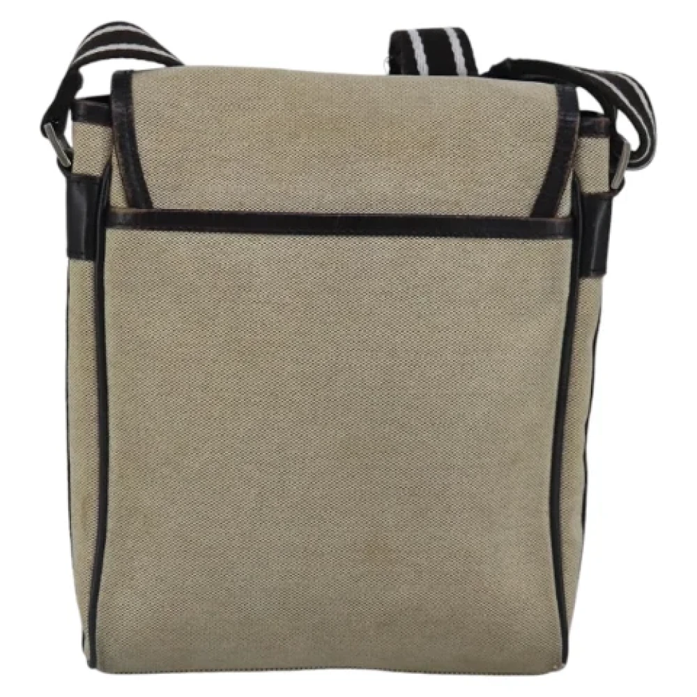 Burberry Vintage Pre-owned Canvas shoulder-bags Beige Dames