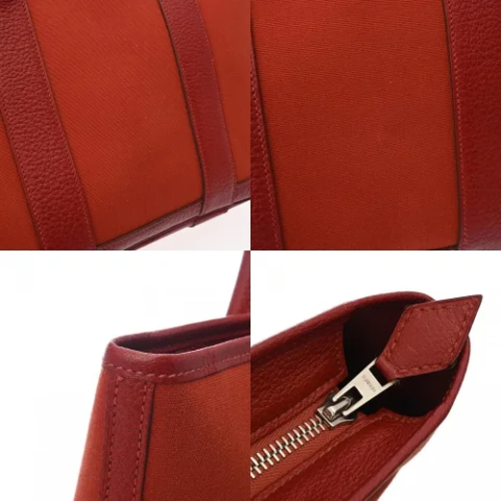 Hermès Vintage Pre-owned Canvas handbags Orange Dames