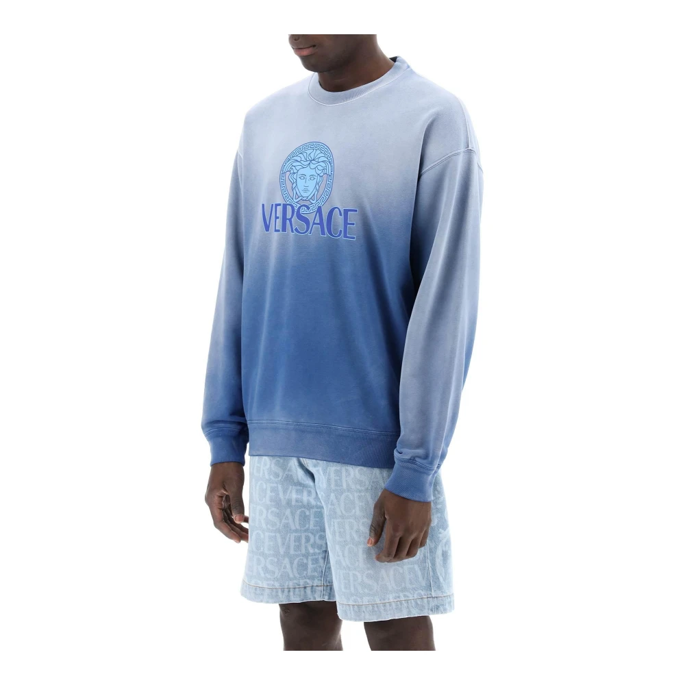 Versace Sweatshirts Blue Heren