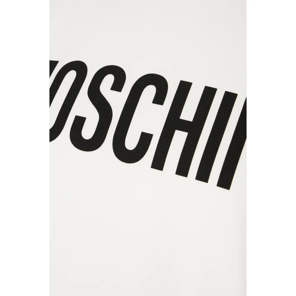 Moschino Casual katoenen T-shirt voor mannen White Heren