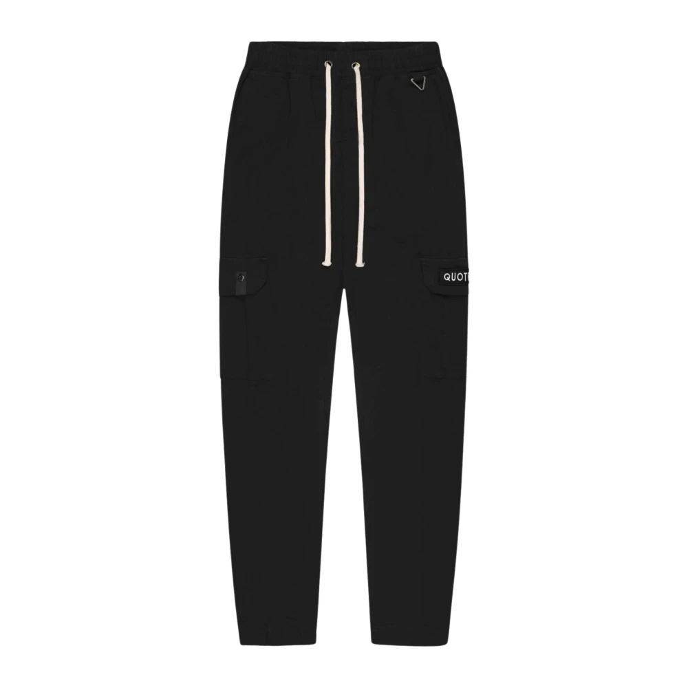 Quotrell Cargo Broek in Zwart Black Heren
