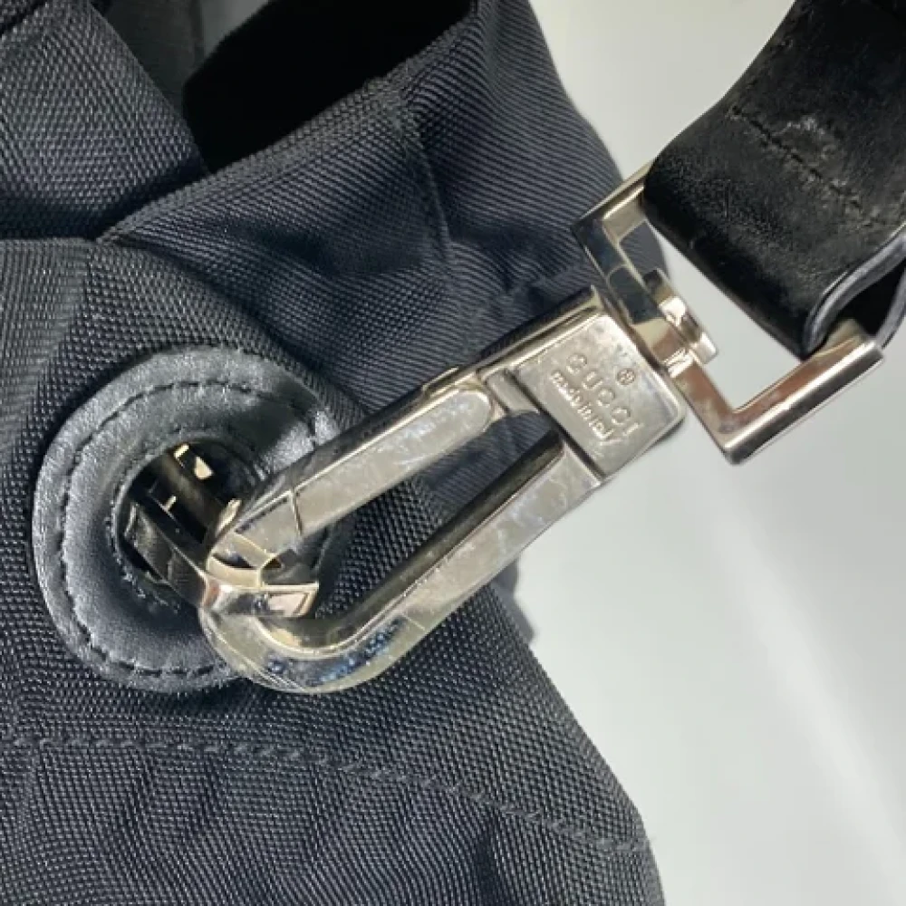 Gucci Vintage Pre-owned Canvas gucci-bags Black Heren