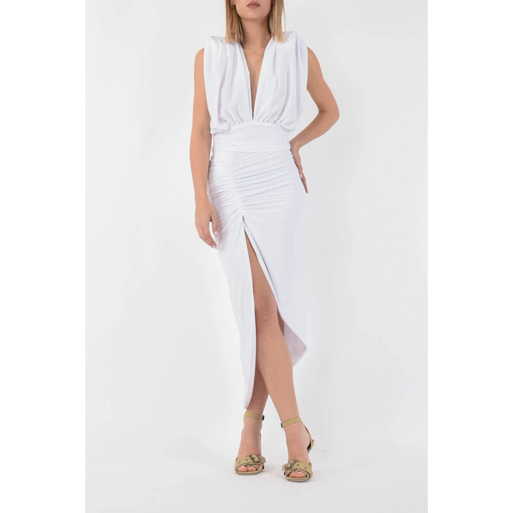 Actualee Midi Dresses White Dames