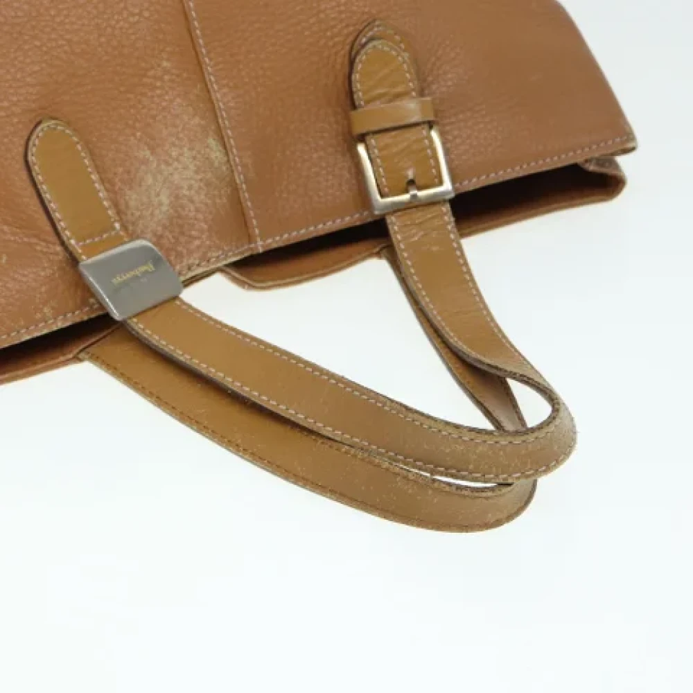 Burberry Vintage Pre-owned Leather handbags Brown Dames