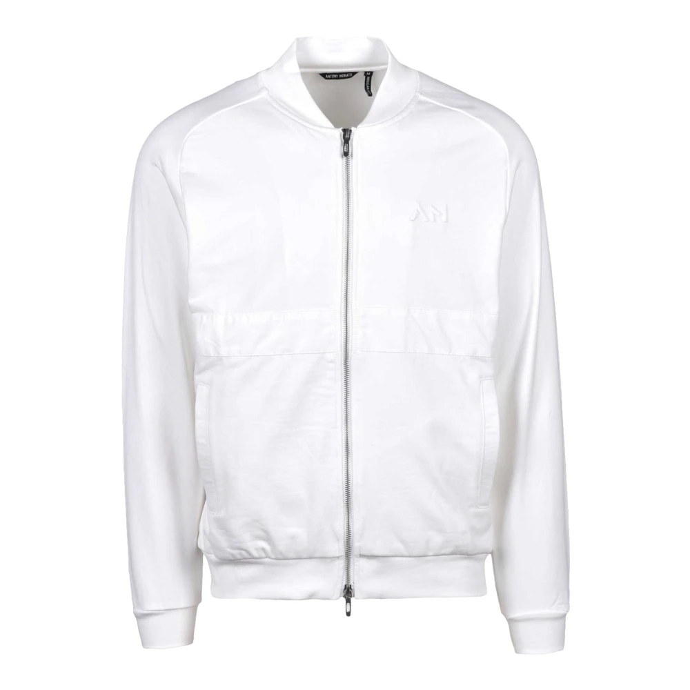 Antony Morato Casual Sweatshirt met Unieke Stofmix White Heren