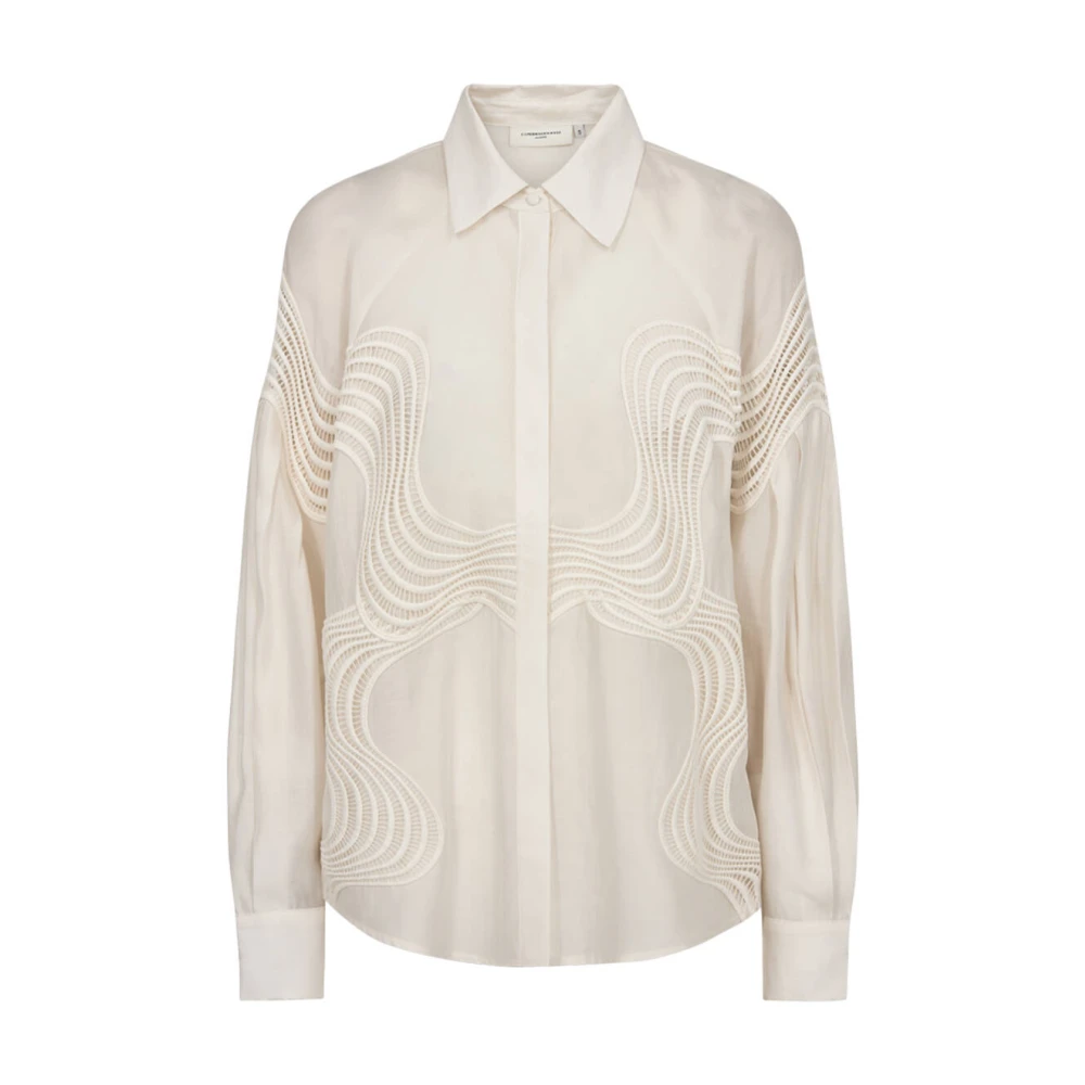 Copenhagen Muse Blouse Lange Mouw Shirt Beige Dames