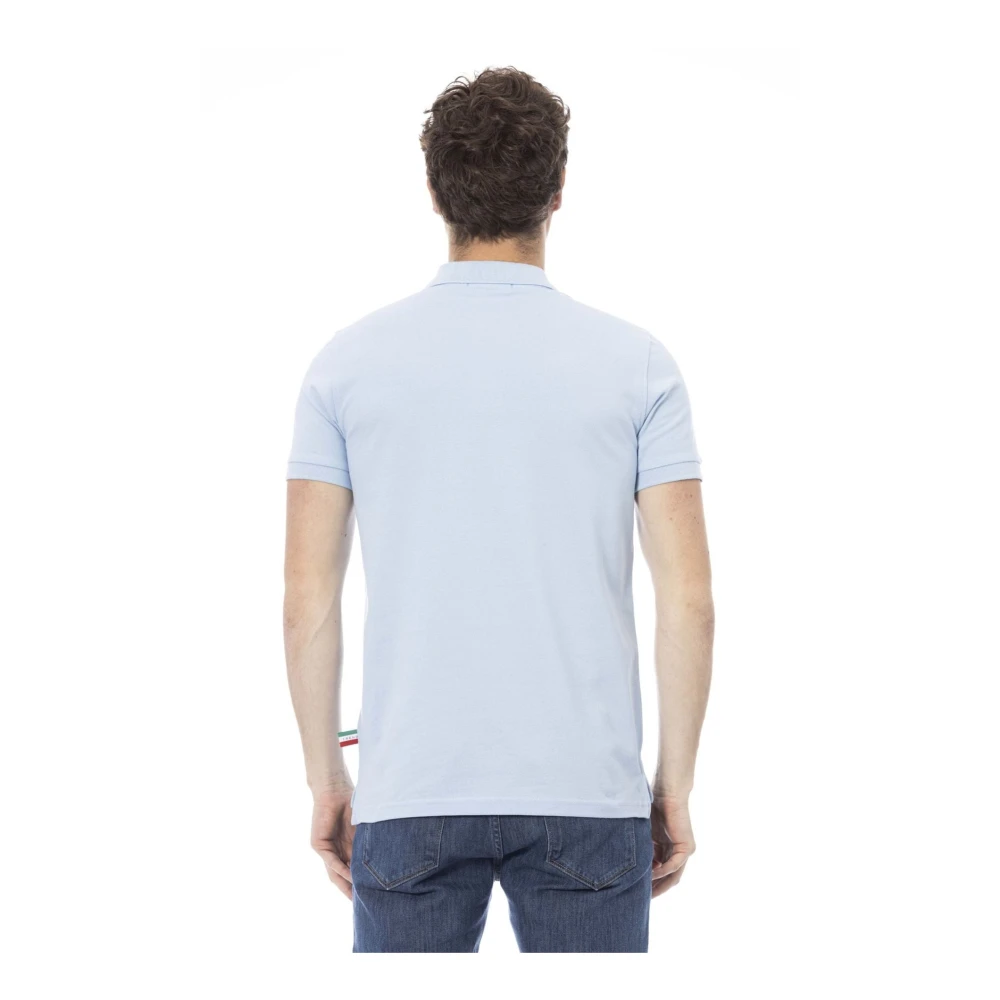 Baldinini Trend Polo Shirt met Logo Blue Heren