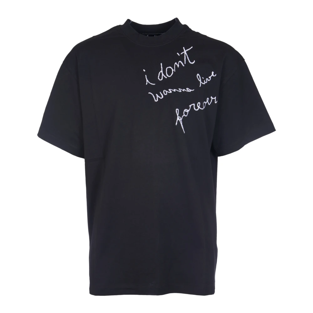 Msgm Zwarte T-shirts en Polos voor Mannen Black Heren