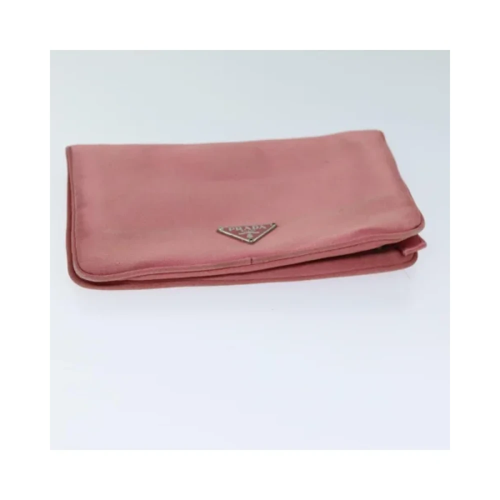 Prada Vintage Pre-owned Satin prada-bags Pink Dames