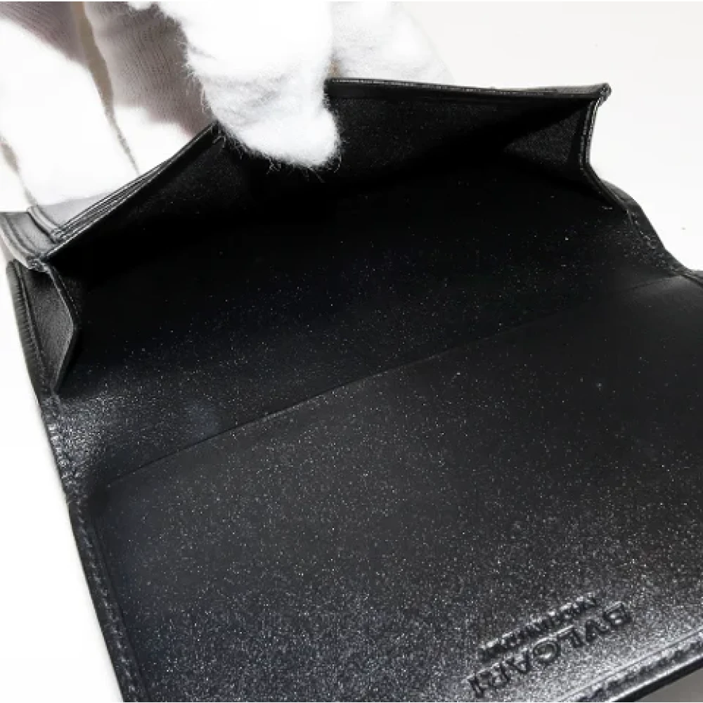 Bvlgari Vintage Pre-owned Canvas wallets Gray Dames