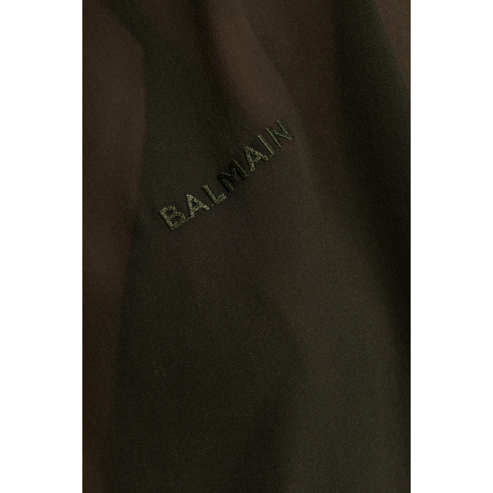 Balmain Zijden top Green Dames