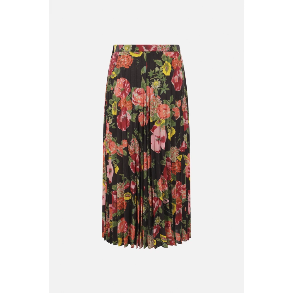Junya Watanabe Bloemen Plooirok Multicolor Dames