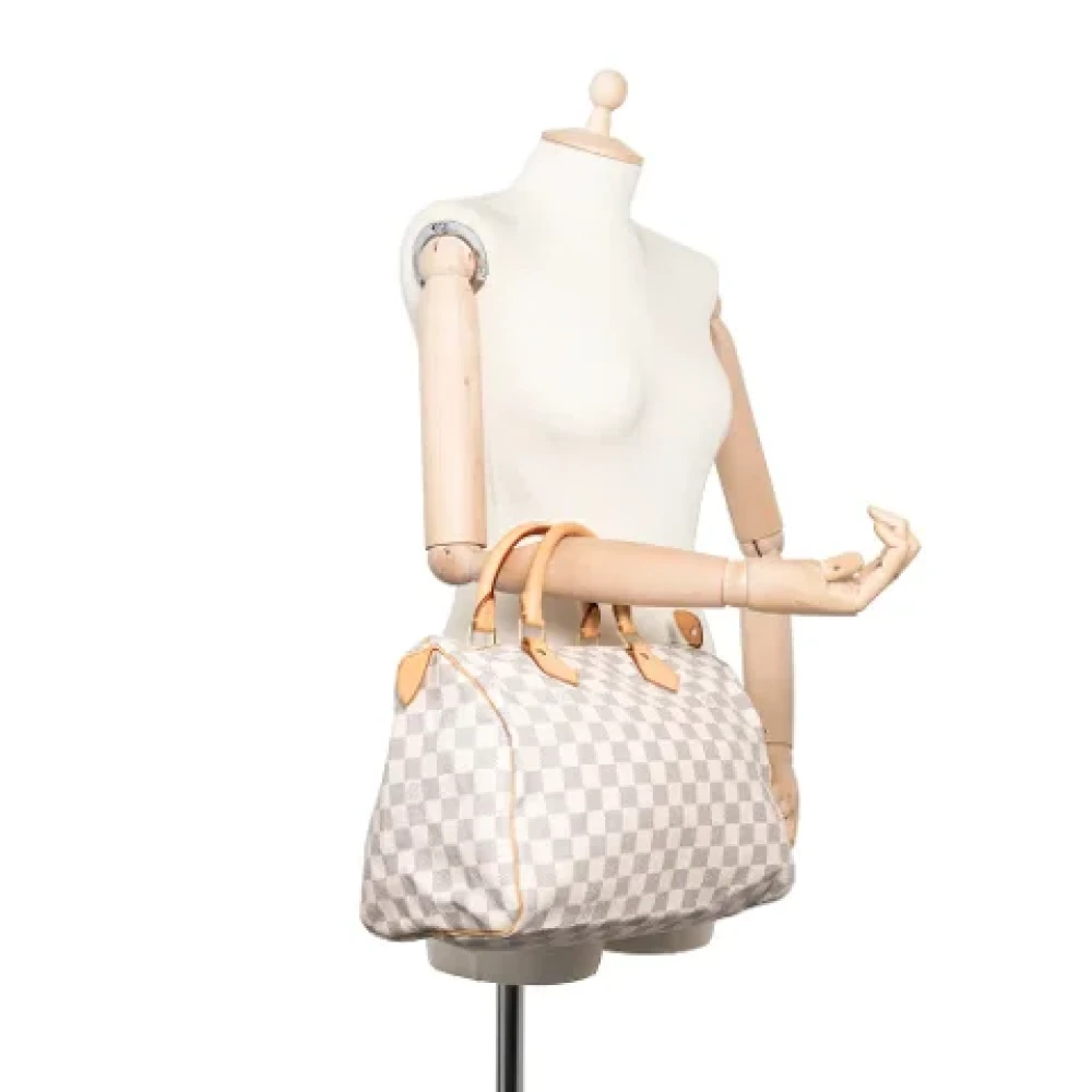 Louis Vuitton Vintage Pre-owned Canvas handbags Beige Dames
