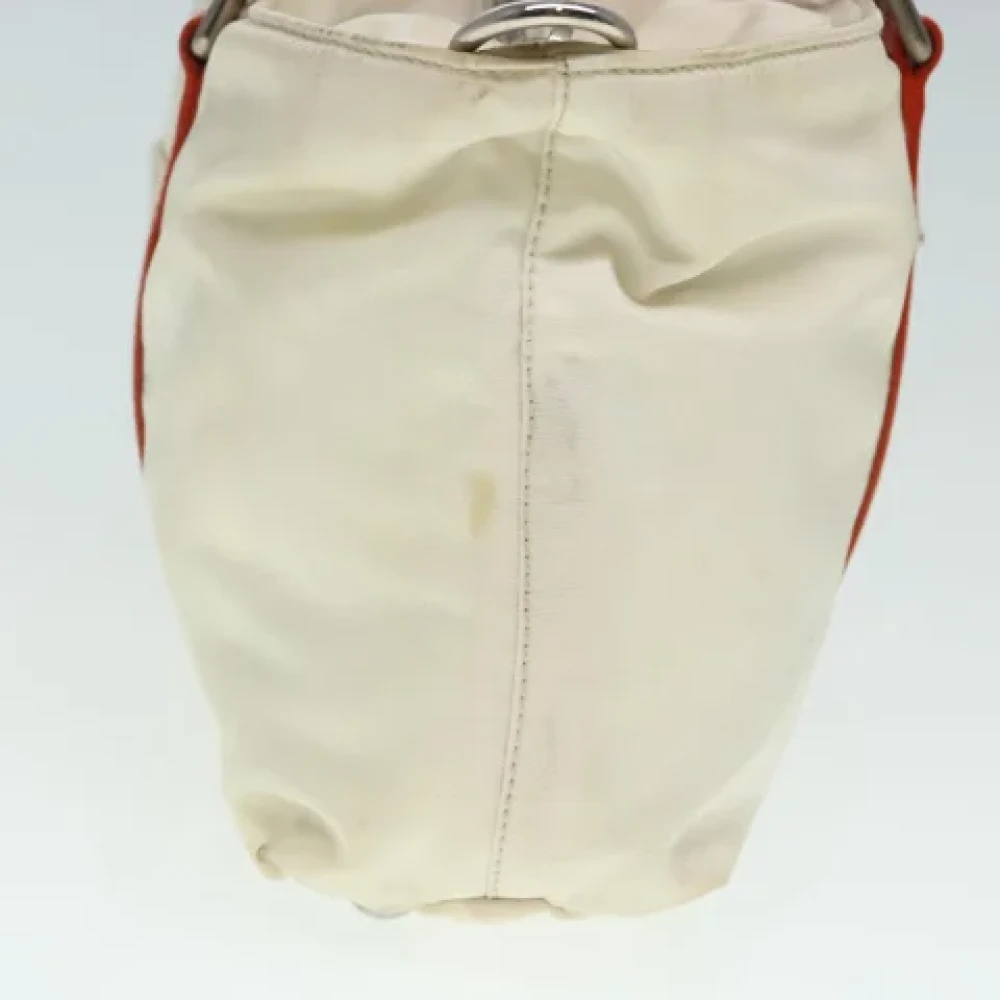Prada Vintage Pre-owned Nylon handbags Beige Dames