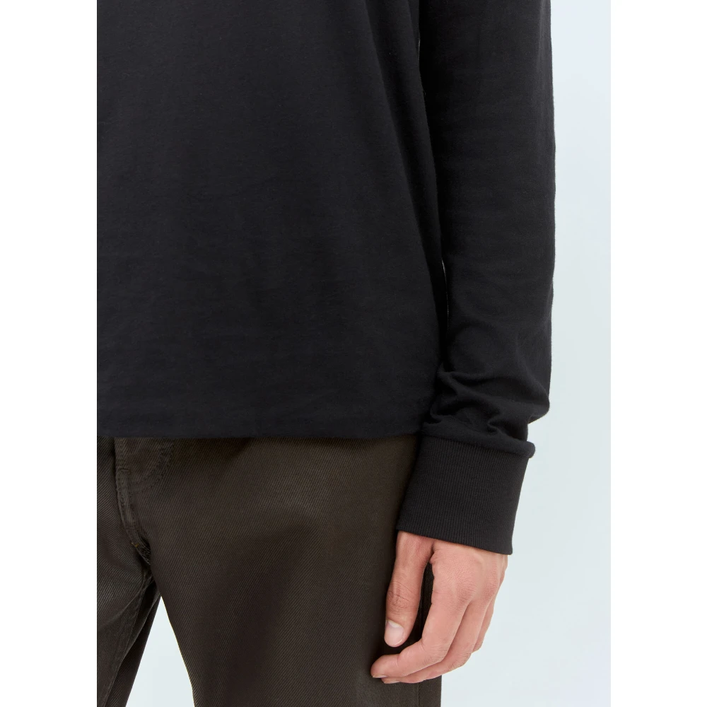 Dries Van Noten Gelaagd Katoenen Longsleeve T-shirt Black Heren