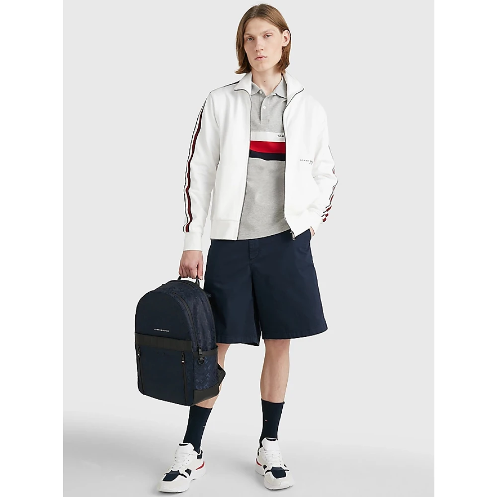 Tommy Hilfiger Heren Global Stripe Tape Rits White Heren