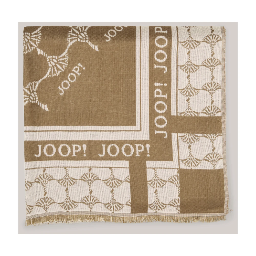 Joop! Elegante Sjaal met Bloemenpatroon Brown Dames