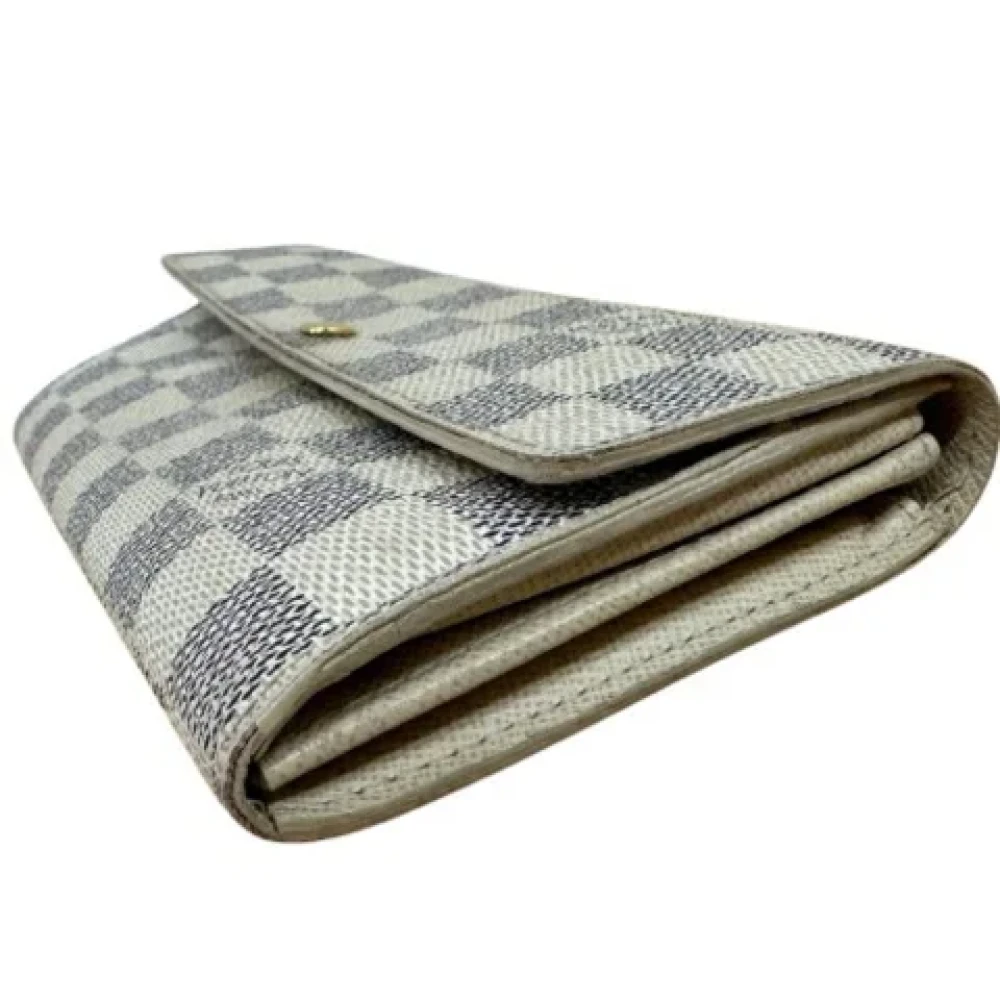 Louis Vuitton Vintage Pre-owned Canvas wallets White Dames