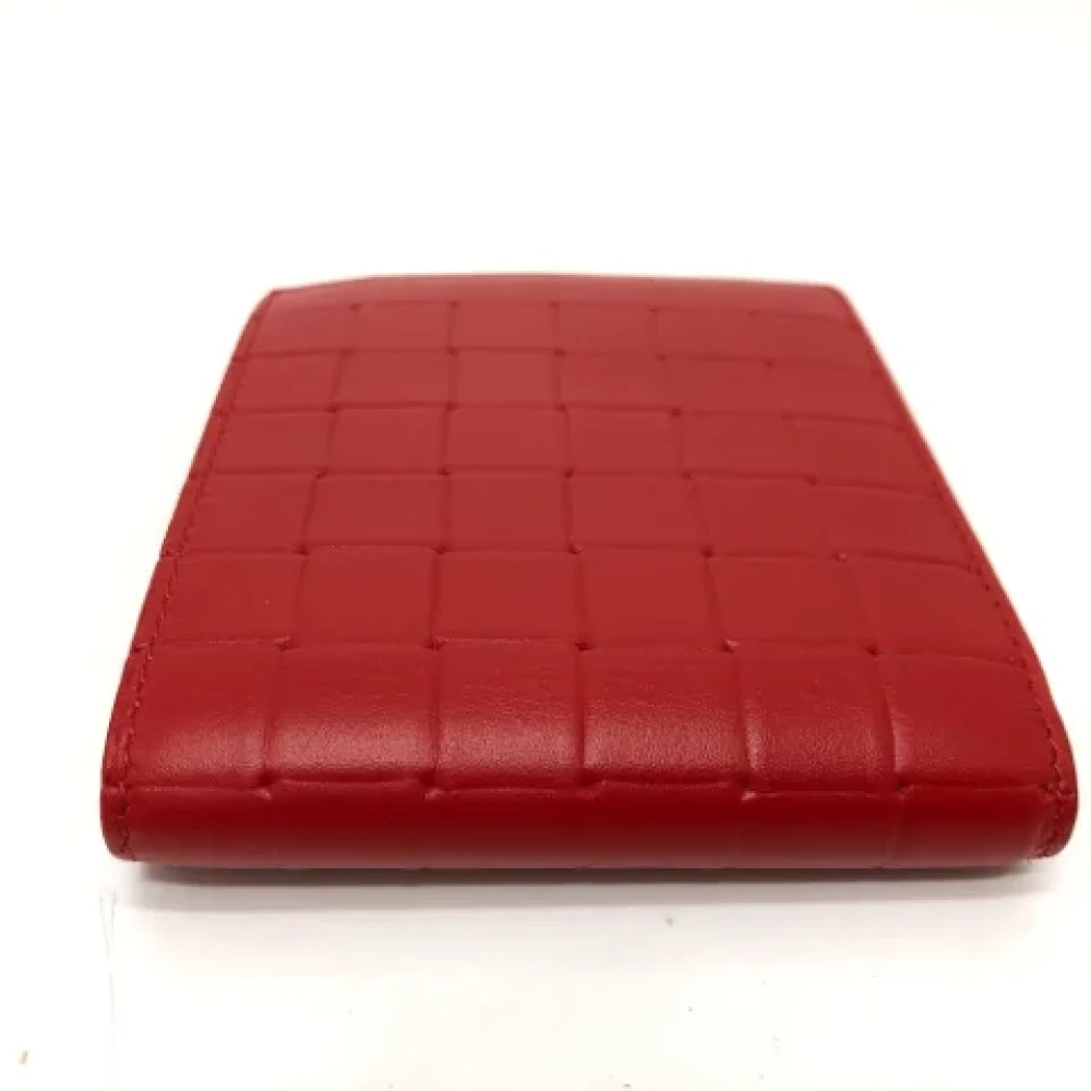 Bottega Veneta Vintage Pre-owned Leather wallets Red Dames