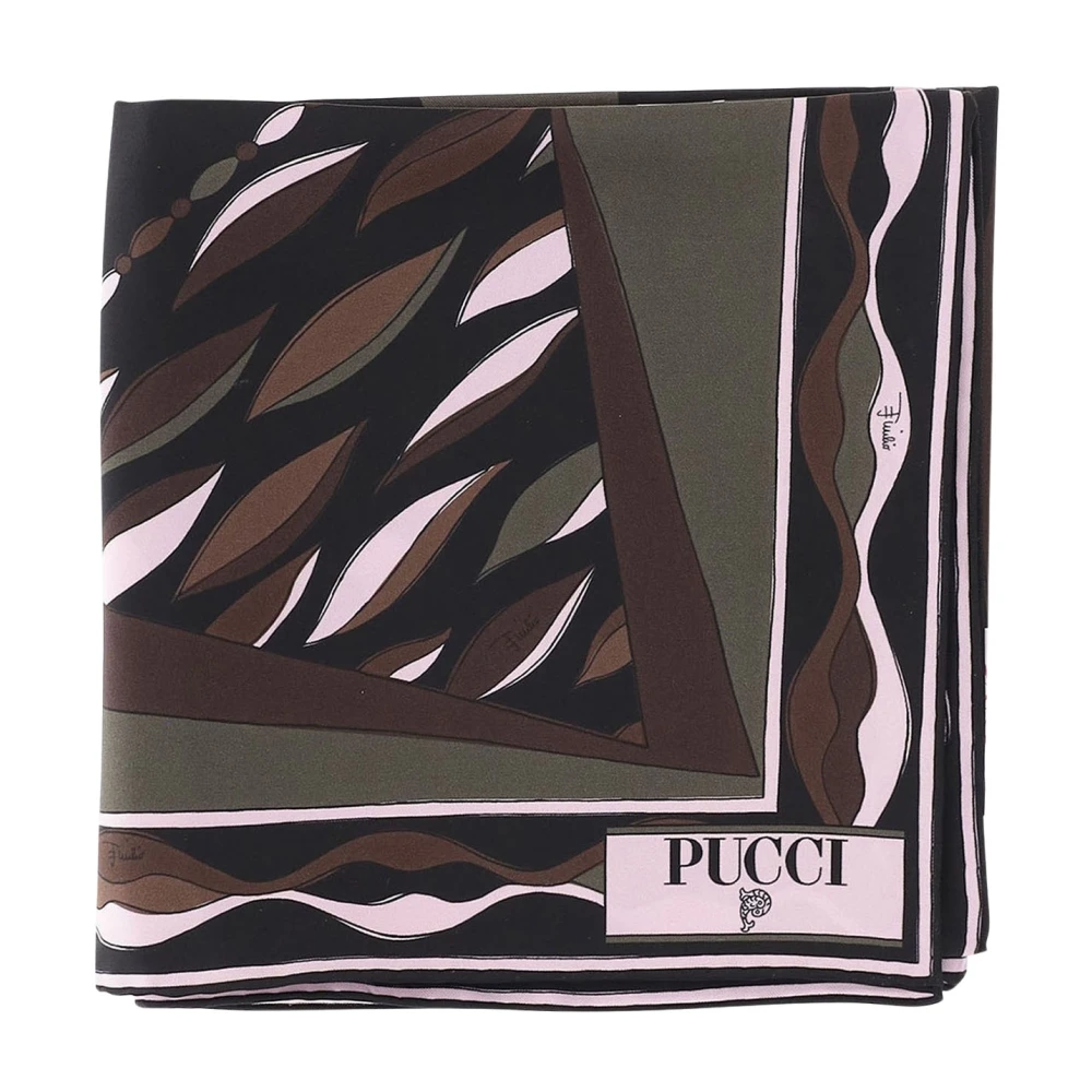 Pucci Donna Multicolor - Foulard In Seta Con Maxi Stampa - Accessories - E - One Size