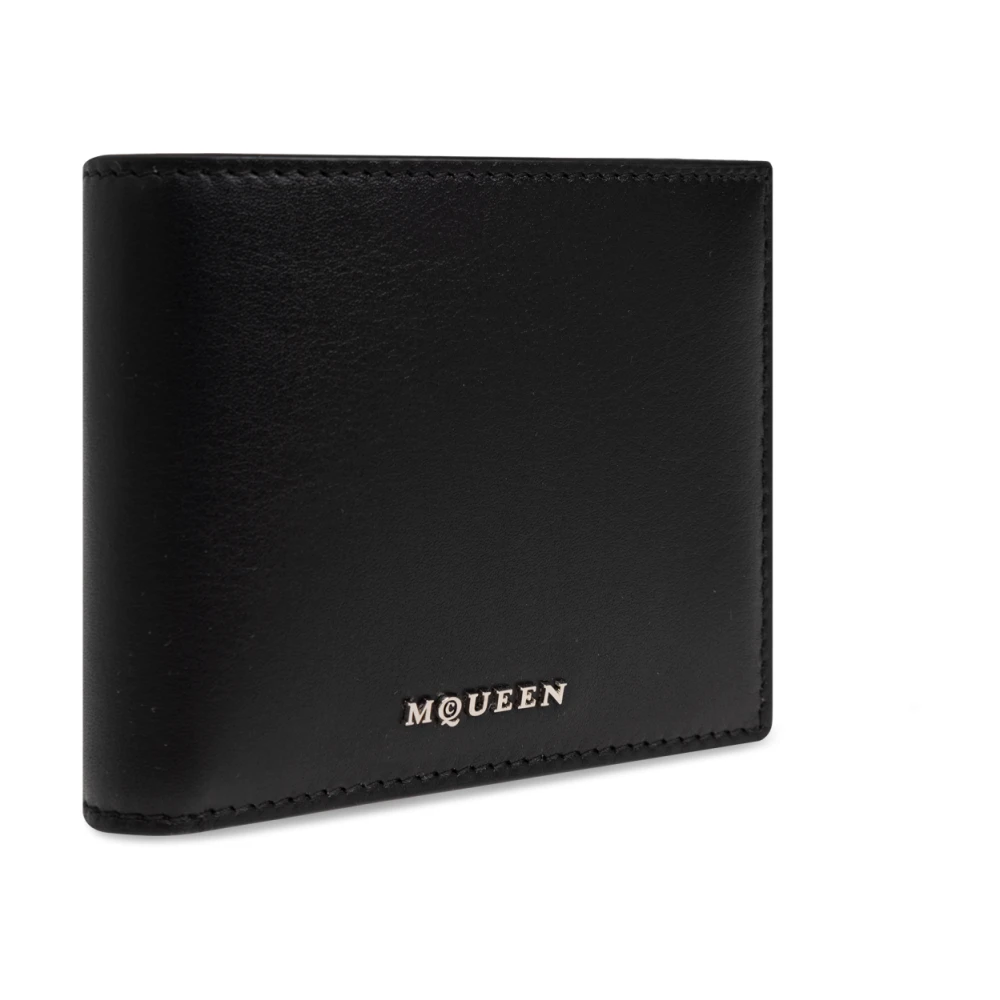 alexander mcqueen Leren portemonnee Black Heren