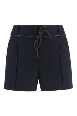 Belted High-rise Polyestershorts