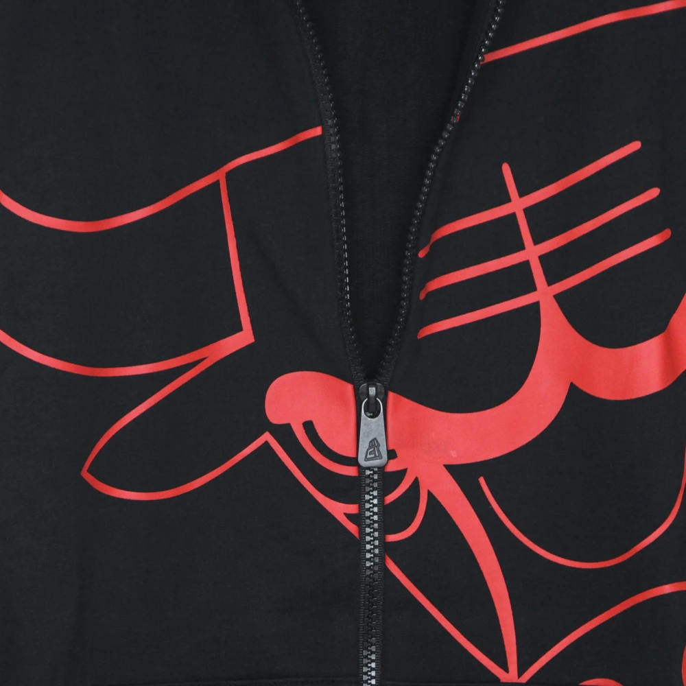 new era Chicago Bulls Lichtgewicht Zip Hoodie Multicolor Heren