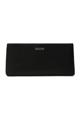 Minimalistisk svart clutch handväska