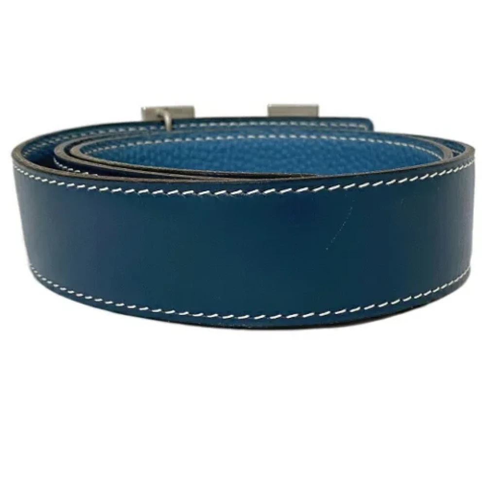 Hermès Vintage Pre-owned Leather belts Blue Dames