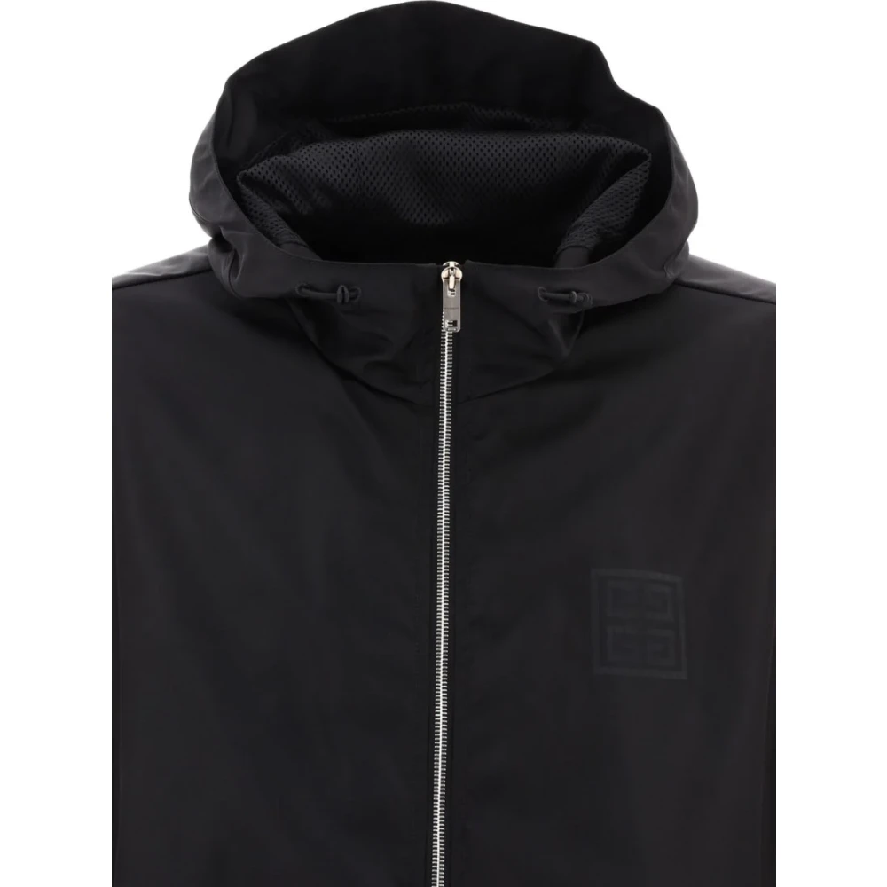 Givenchy Zwarte Lasered 4G Embleem Jas Black Heren