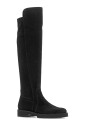 gabor-knielaar-zwart-strass-nubuck-stretch