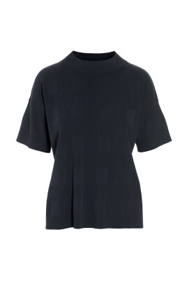 chemisier-tricot-a-manches-courtes-noir