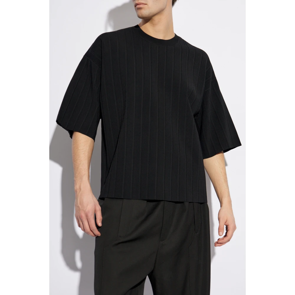 Helmut Lang T-shirt met logo Black Heren