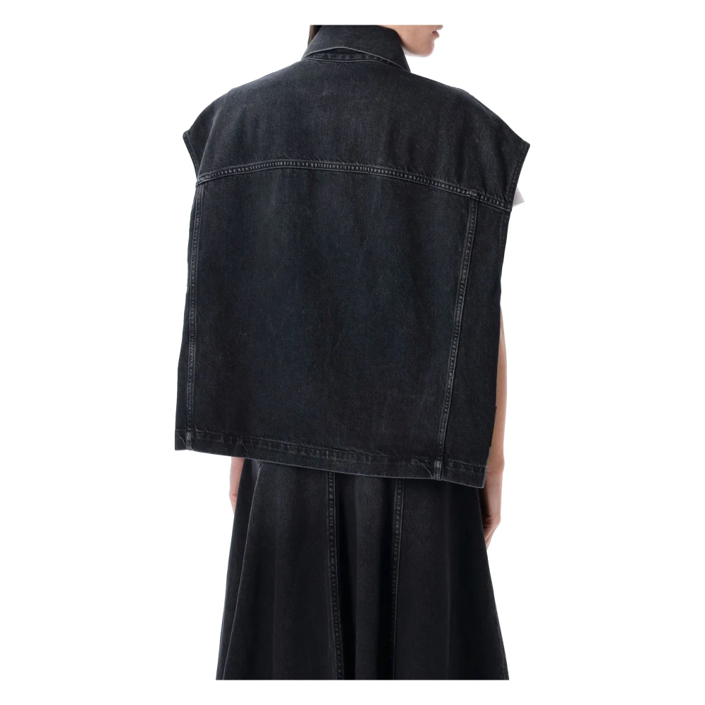 Haikure Denim Vest Black Dames