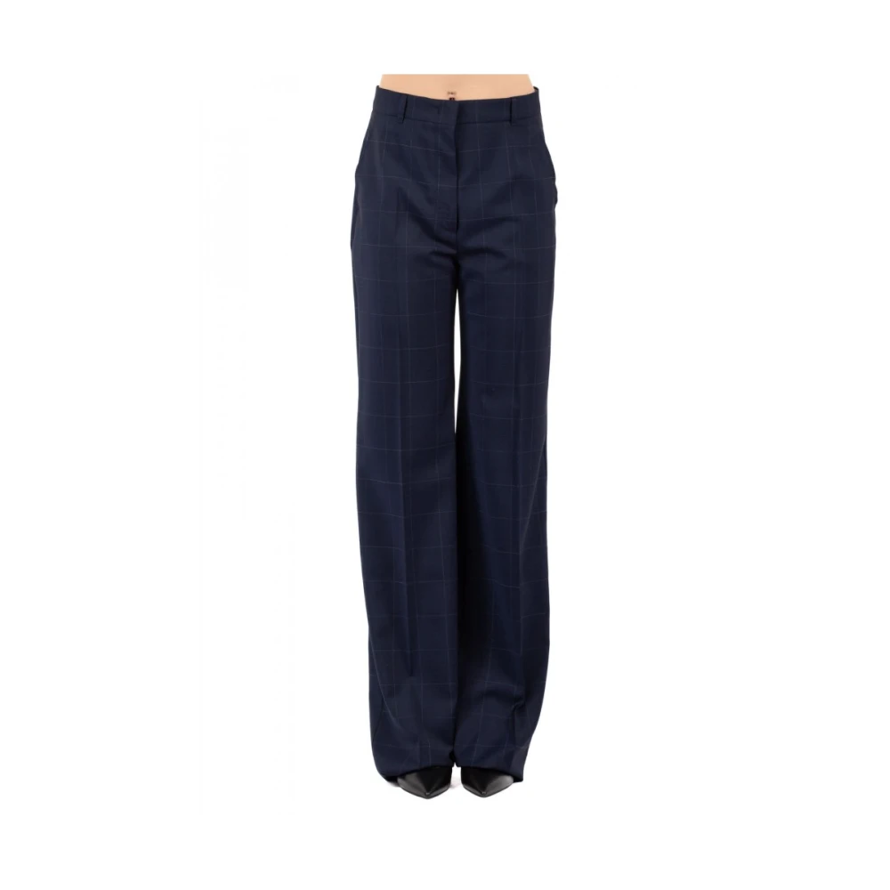 Max Mara Studio Elegante Studio Broek Blue Dames