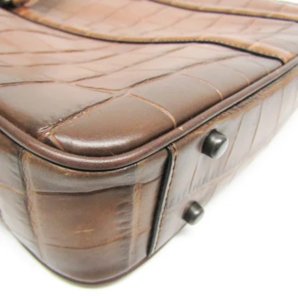 Coach Pre-owned Leather handbags Brown Dames