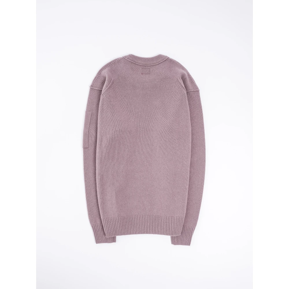 C.P. Company Eco Lambswool Crew Neck Gebreid Purple Heren