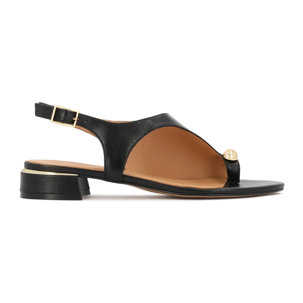 Kazar Donna Nero - Sandali Bassi In Pelle - Shoes - 41 Eu