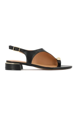 Leather Low Sandals