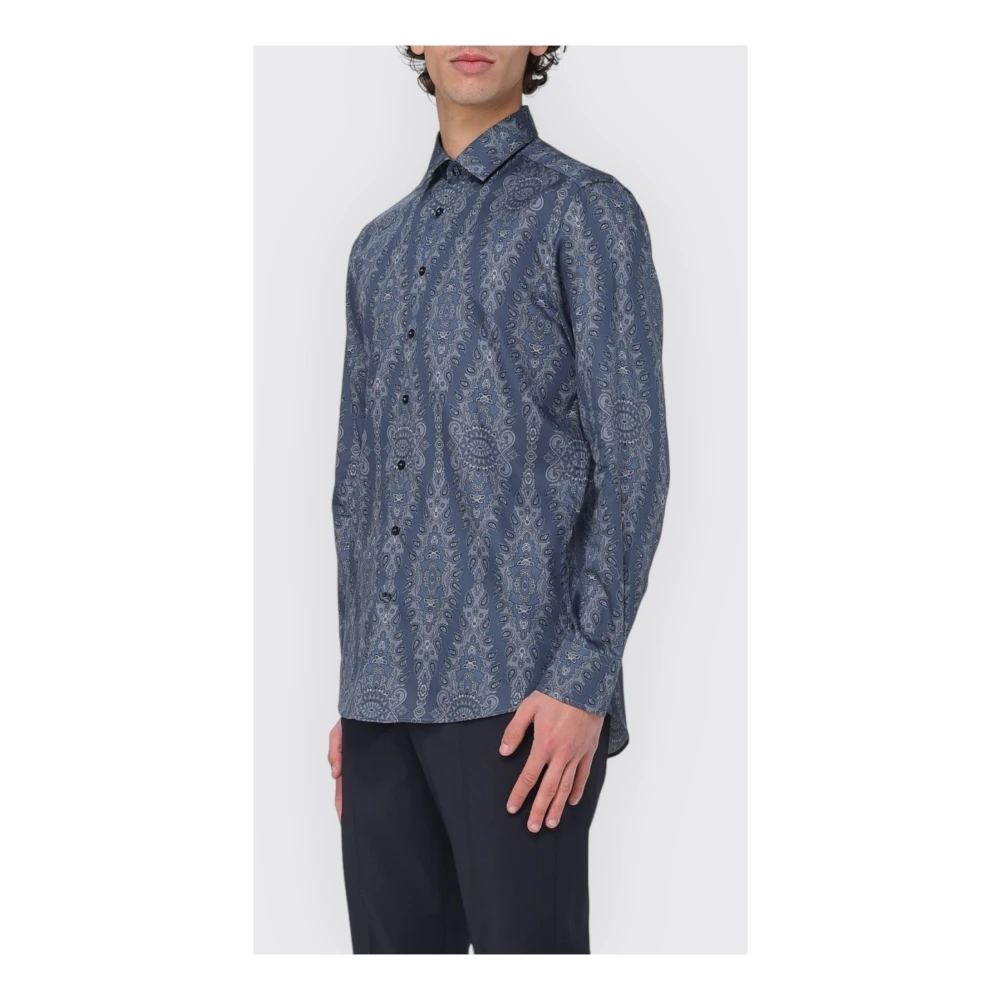 ETRO Roma Shirt voor Stijlvolle Look Blue Heren