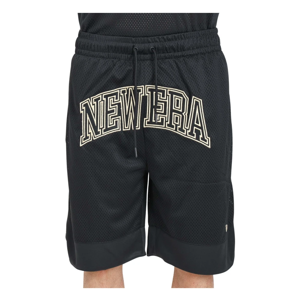 New era Oversize Zwarte Heren Shorts Black Heren