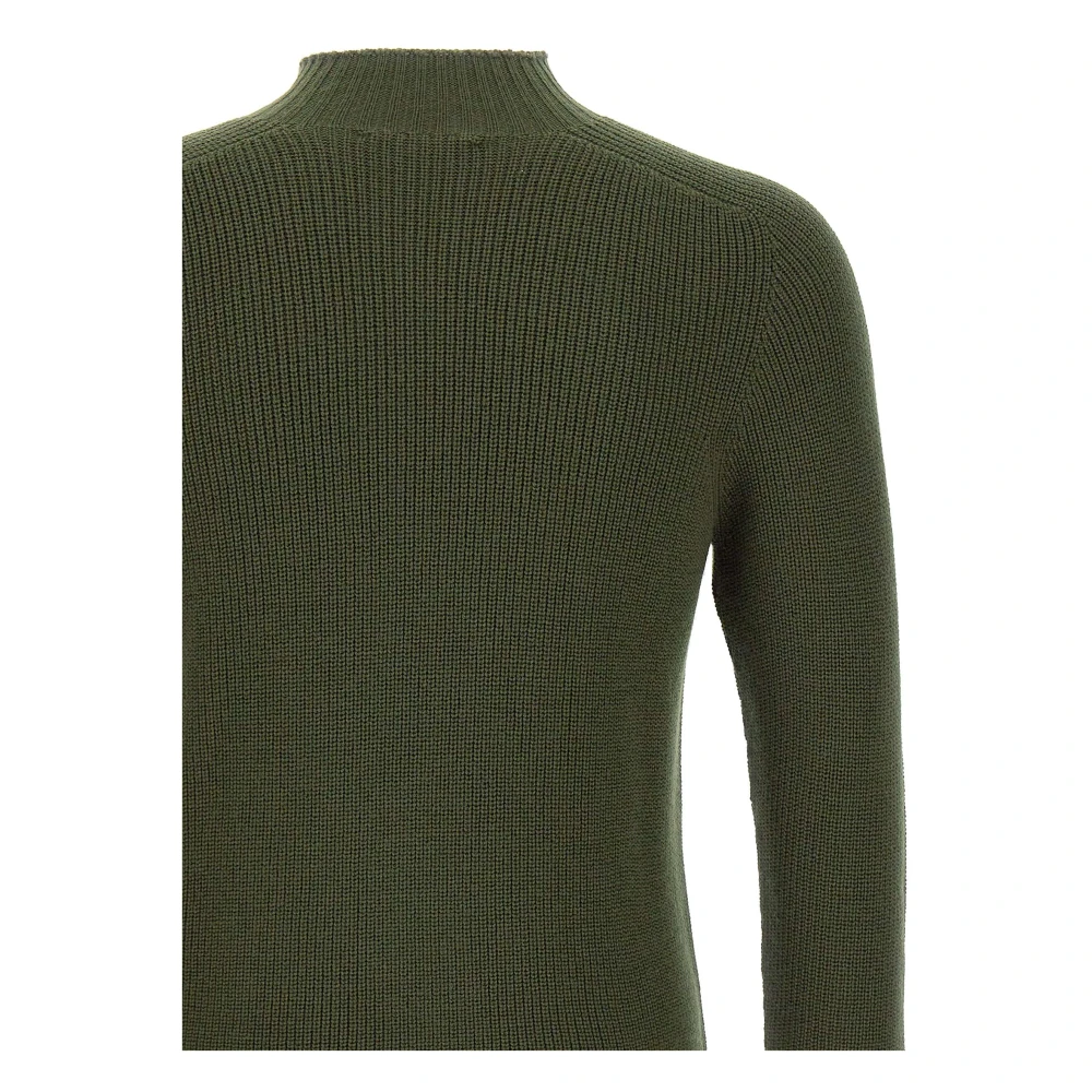 Gran Sasso Wollen Trui Rain Wool Line Green Heren