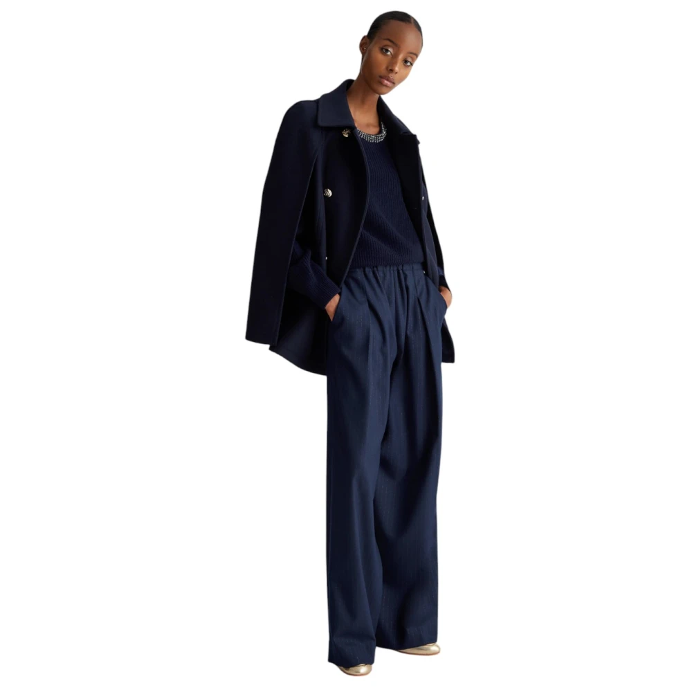 Liu Jo Stijlvolle Gebreide Top Blue Dames