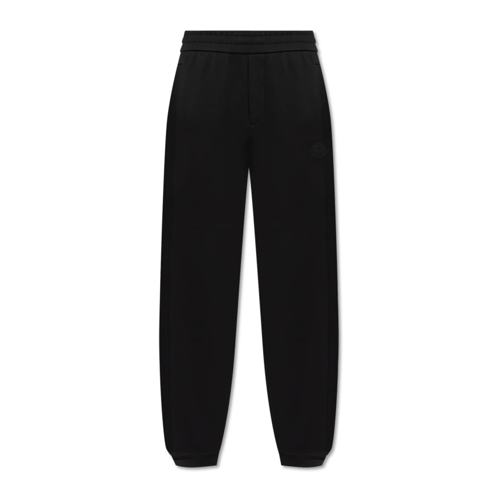 Moncler Men's Black Sweatpants, Xl, Trousers With Logo