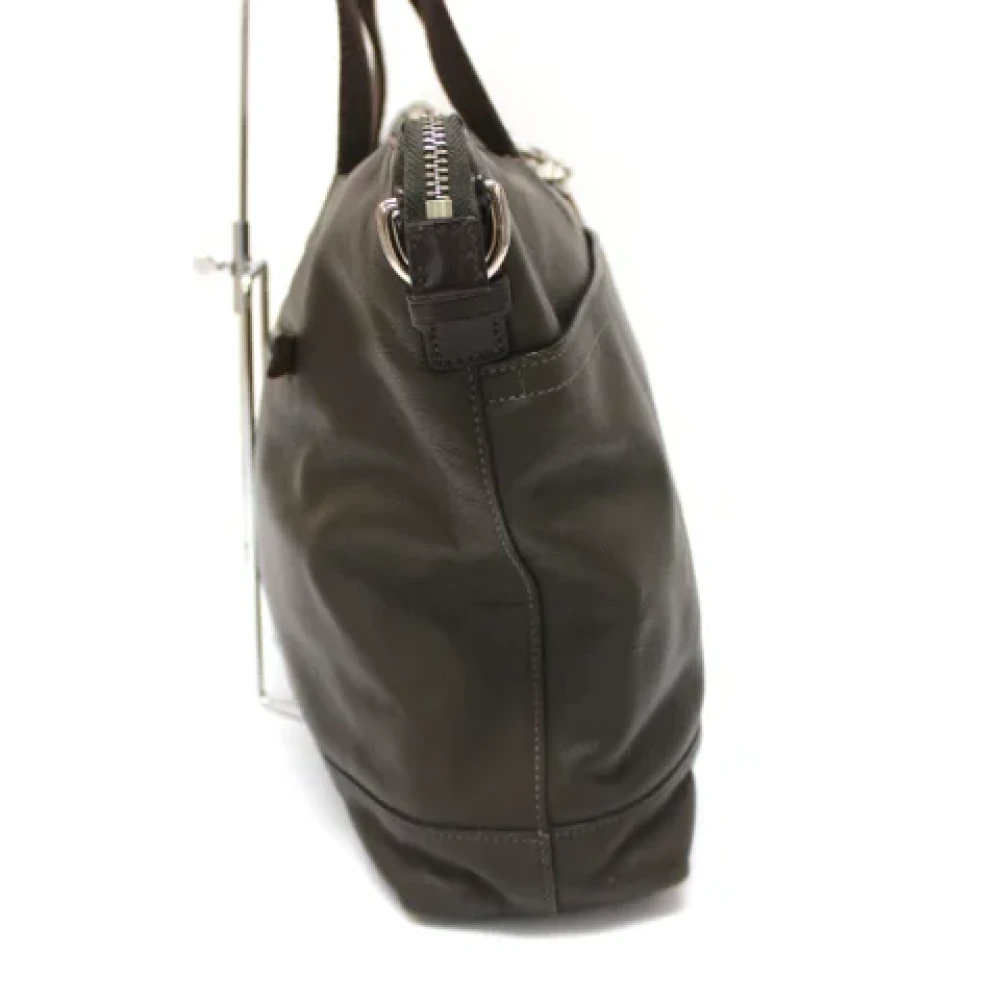 Coach Pre-owned Leather handbags Green Dames