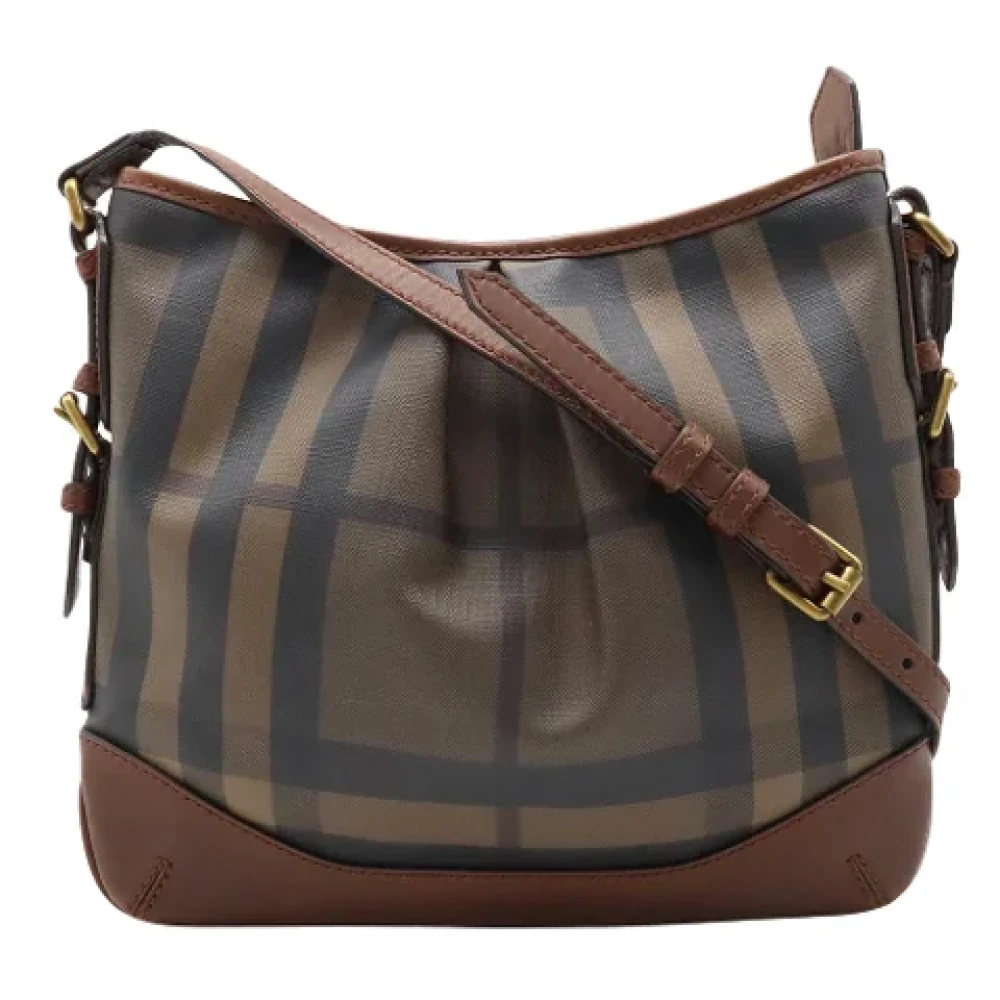 Burberry Vintage Pre-owned Canvas shoppers Brown Dames